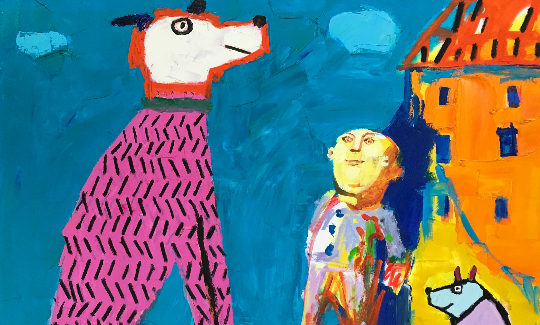 לאו רייכלב גדול, 2016שמן על