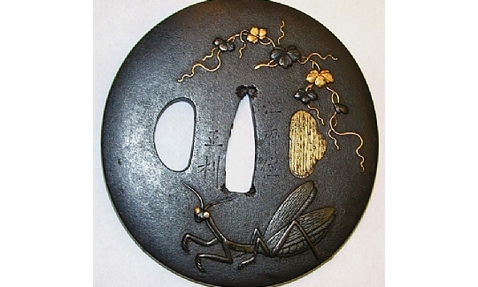 Masatoshi, Tsuba (sword handguard), Praying Mantis