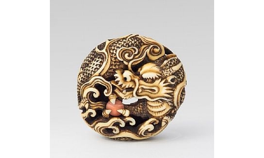 Manju Netsyke, Coiled Dragon, 19th c., ivory