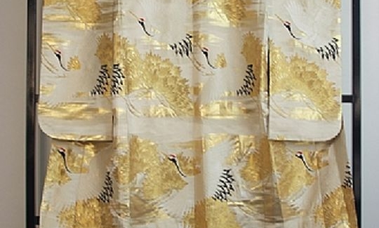 Bridal Kimon (detail), gift of Ms. Kayako fujitsu