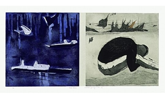 Garden at the Waterfront VI, 2000, etching