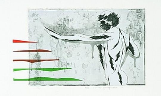 Lingering Nightmare, 1981, etching, aquatint, dry