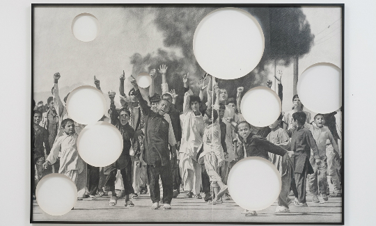 Karl HaendelArab Spring no. 2, 2013  Pencil on cu