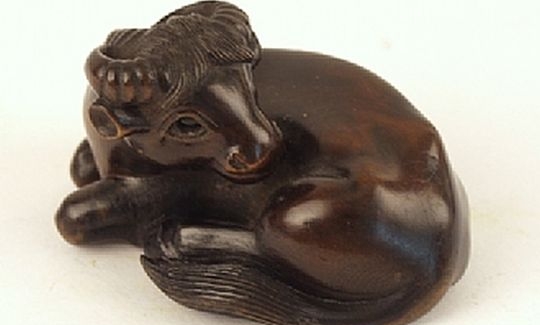 Hidari Toyomasa, Katabori netsuke, Ox, bequest of