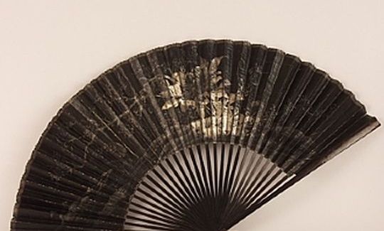 Anonymous artist, Blossoms, 19th c., folding fa