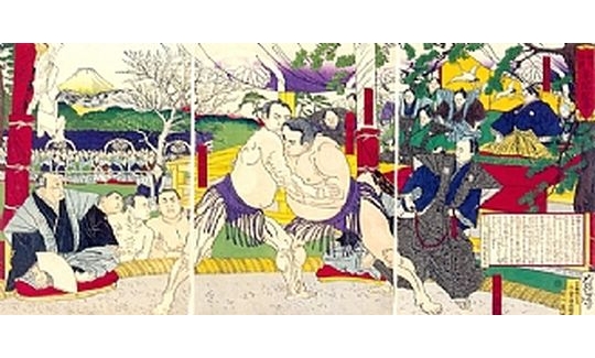 Tsukioka Yoshitoshi, Depiction of a bout in 1843