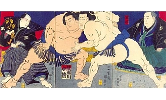 Kuniteru II, Ayasegawa (right) & Koyanagi