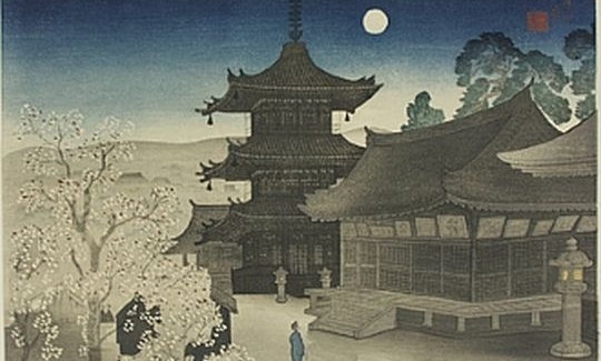 Miki Suizan, Kiyomizu Temple on a Spring Evening