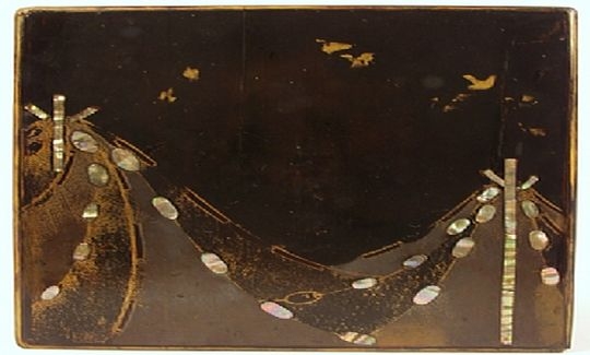 Fishing Net, Stationery box (Suzuri Bako), 17th