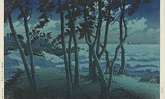 Hinomisaki, Izumo Province, 1924, woodblock colou