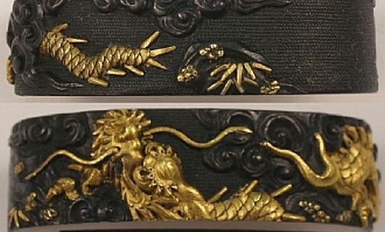 Dragon in Clouds, Fuchi (scabbard orname