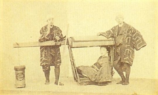 Shimooka Renjo, Two young women in male working