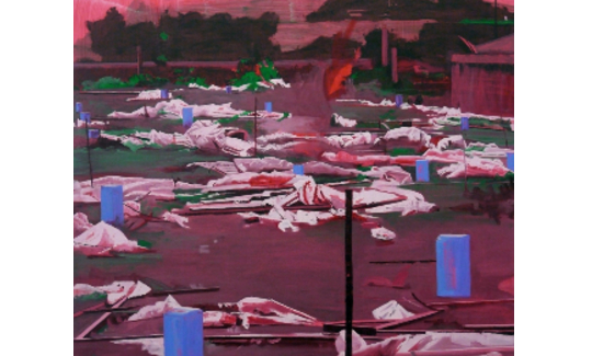 אפרת גל-נור, חממות, 2011. שמן