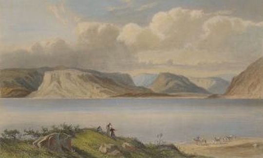 Sea of Galilee from the heights of Safed Pri