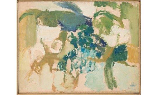 פנינה חזן, מראה נוף, 1967, שמן