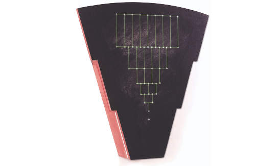 حجر مطروق من قلعة الجندي،