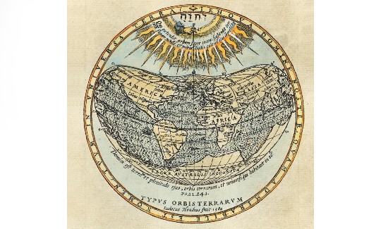 Jodocus Hondius (1563-1612), World map in a