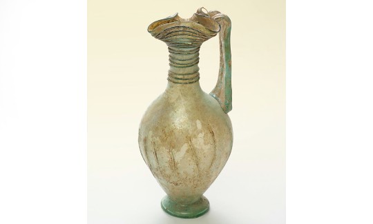Jug, Blown glass, Byzantine period, 4th century