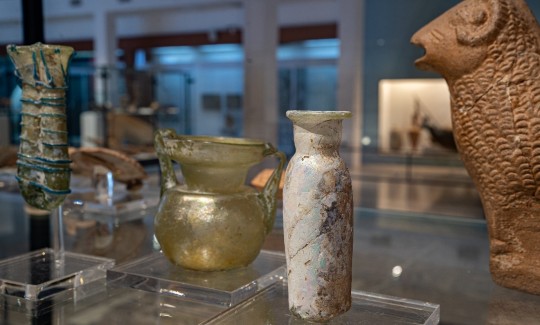 Roman-Byzantine pottery and glassware, evidence of