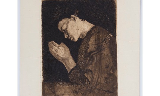 קתה קולביץ ילדה מתפללת, 1892
